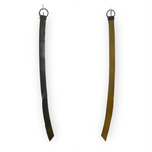 Miu Miu Brown Belt, Distressed Leather, Wide, Large Buckle, Size 95/38 - Picture 3 of 11